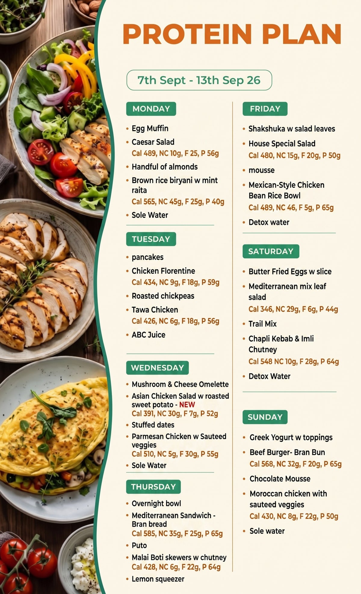 PROTEIN MEAL PLAN